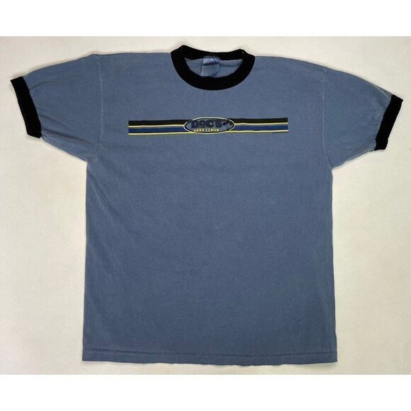 VINTAGE Doc’s Hard Lemon 2003 Promo Graphic T-shirt Men XL Blue Short Sleeve - Picture 1 of 6